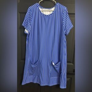 Blue Striped Dress